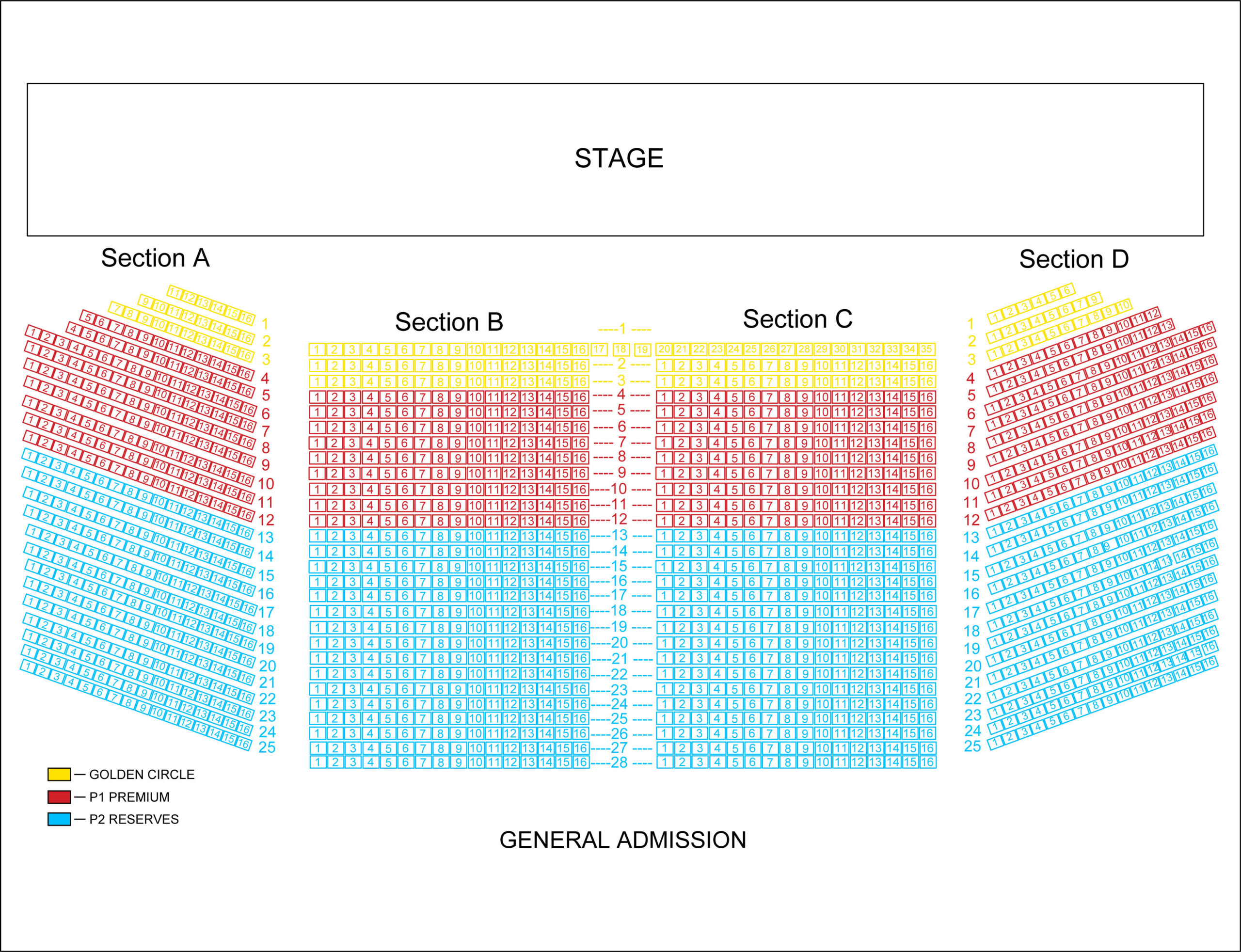 Seating Charts Centennial Terrace